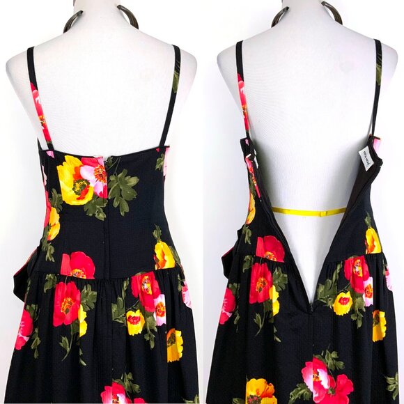 Vintage Nipon Night Floral Maxi Cotton Gown Dress Size 10 (6-8) - Picture 6 of 16